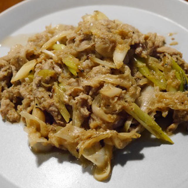 豚肉のおろし炒め