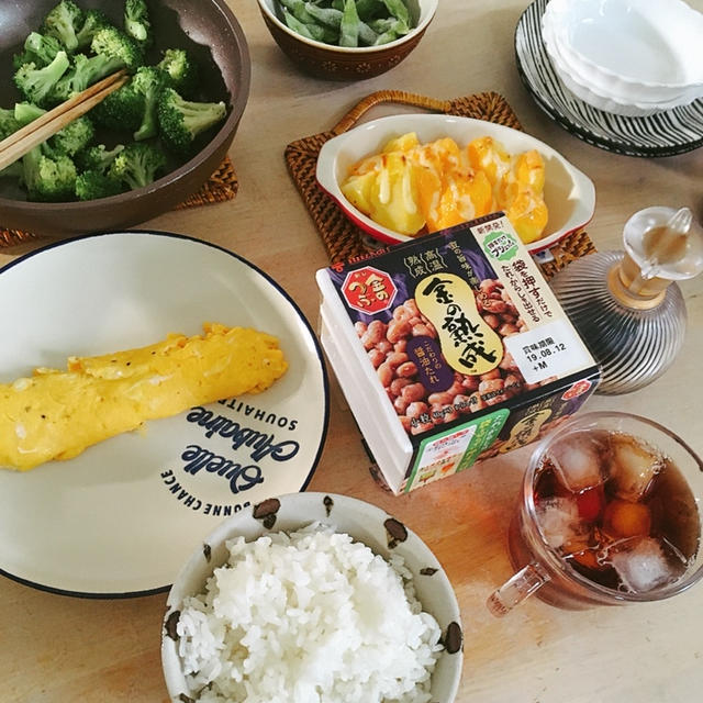 [ミルクチーズリゾット]で朝ごはん。昨日の【かお弁】とかとか。