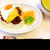 チーズドライカレーと野菜のポタージュ