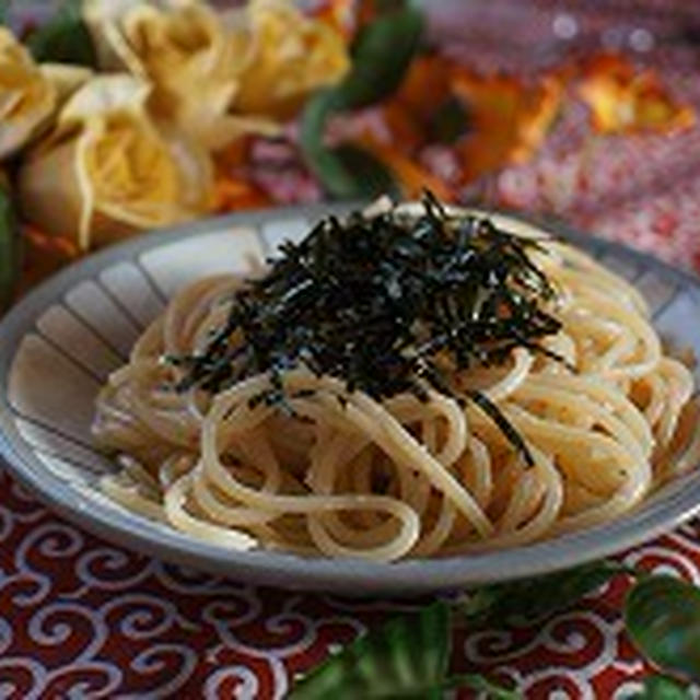 茹で時間３分のパスタでたらこスパ