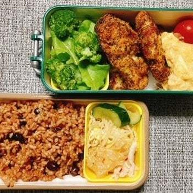 鶏むね肉のパン粉焼き・カレータルタル弁当・月見団子入り弁当・ラグビー＆サッカー