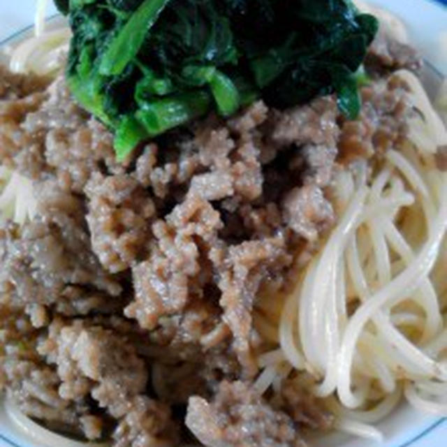 『すごーく簡単ひき肉のパスタ』