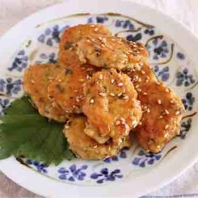 さっぱり青紫蘇つくね【お弁当おかず】