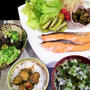 ■【簡単な和の晩ご飯と　ダイナミックな虹】