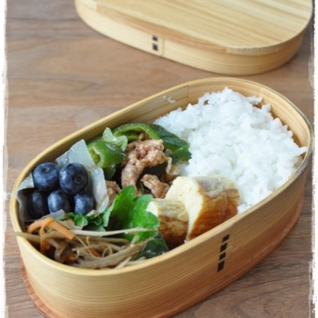 【豚肉とピーマンのコチュジャン炒め弁当】