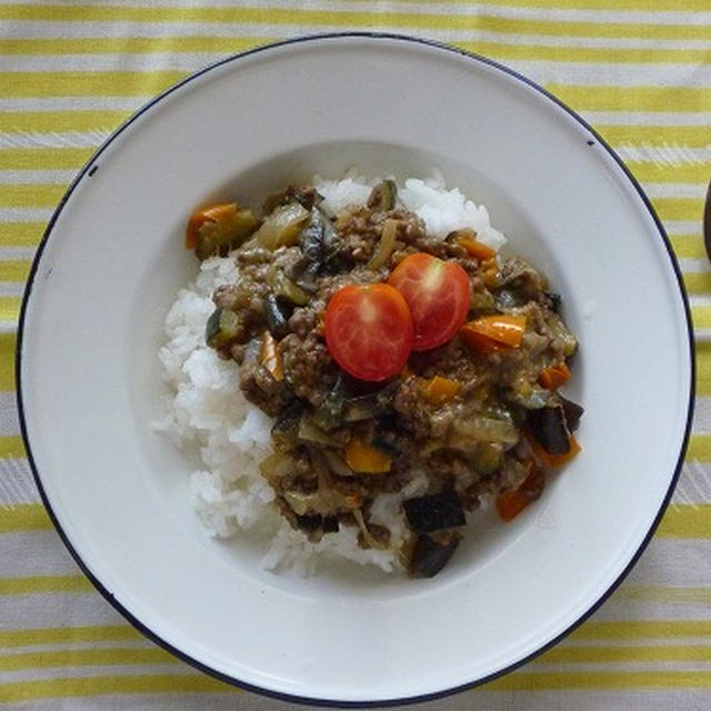 野菜たっぷりヘルシーキーマカレー