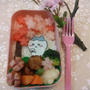 ハチワレちゃんお花見弁当〖キャラ弁〗  #平日お昼ご飯はお弁当or外食