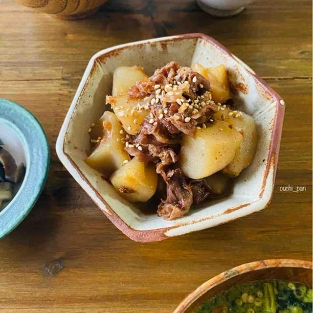 こんにゃくで腸を綺麗に♡牛肉とこんにゃくのしぐれ煮。