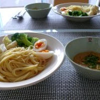 【レシピ】豆カレーのつけダレで☆つけスパゲティ