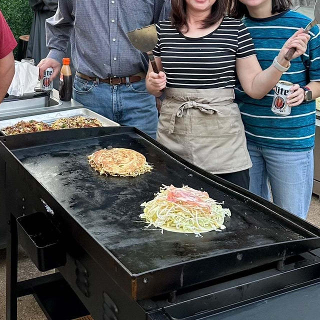 アメリカで作る　広島お好み焼き！