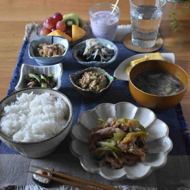 朝ごはん。