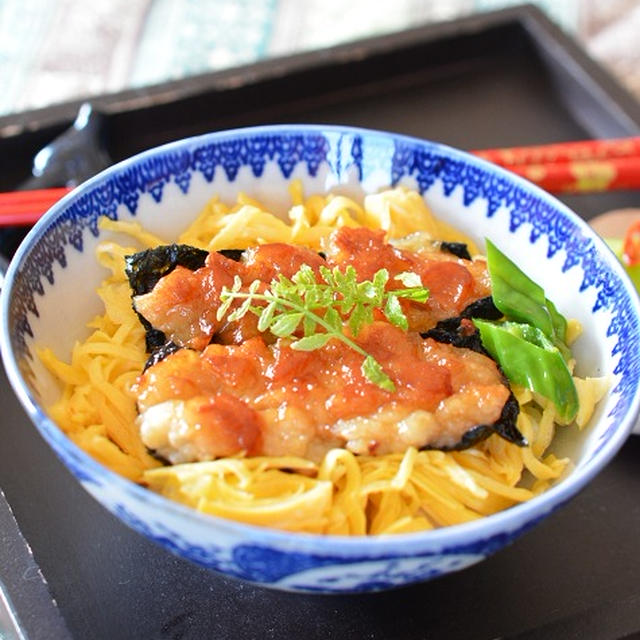 はんぺん・豆腐・長芋を袋でムニュ、うなぎの蒲焼き風♪