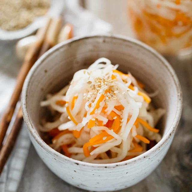 Pickled Daikon and Carrot (Kōhaku Namasu)