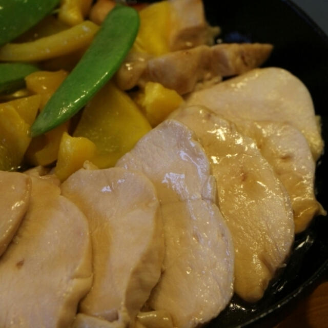 鶏胸肉でしっとり酢鶏＊メインとスープが一度で完成＾＾