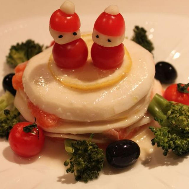 クリスマスの前菜〜カブとサーモンのマリネ
