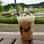 国営越後丘陵公園のソフトクリームとカフェラテ♡