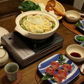 ミルフィーユみぞれレモン鍋 と まぐろの握り寿司風。