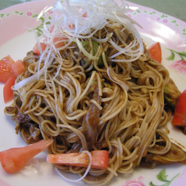 アボ味噌素麺チャンプルー