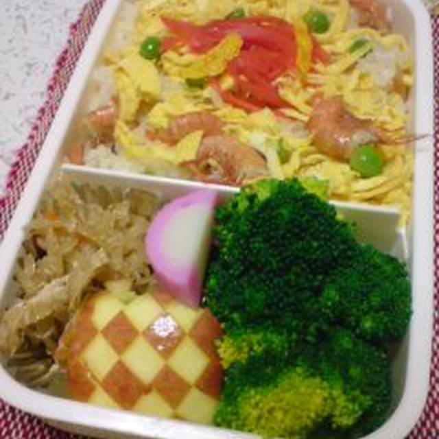 散らし寿司弁当とショックな出来事