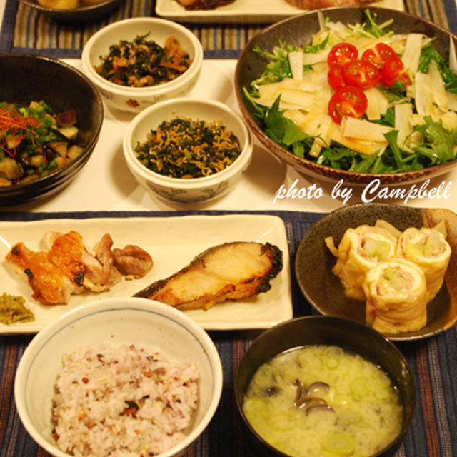 雑穀米とごはんがススムおかず