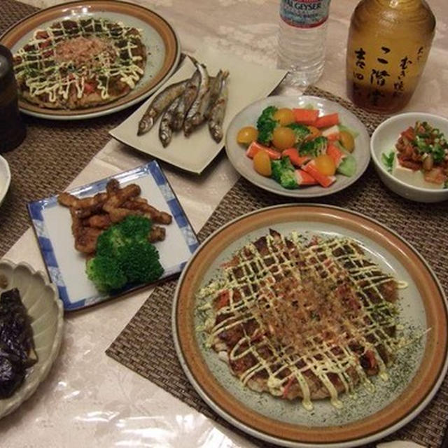 出かける前夜、冷蔵庫整理の夕食　パート２