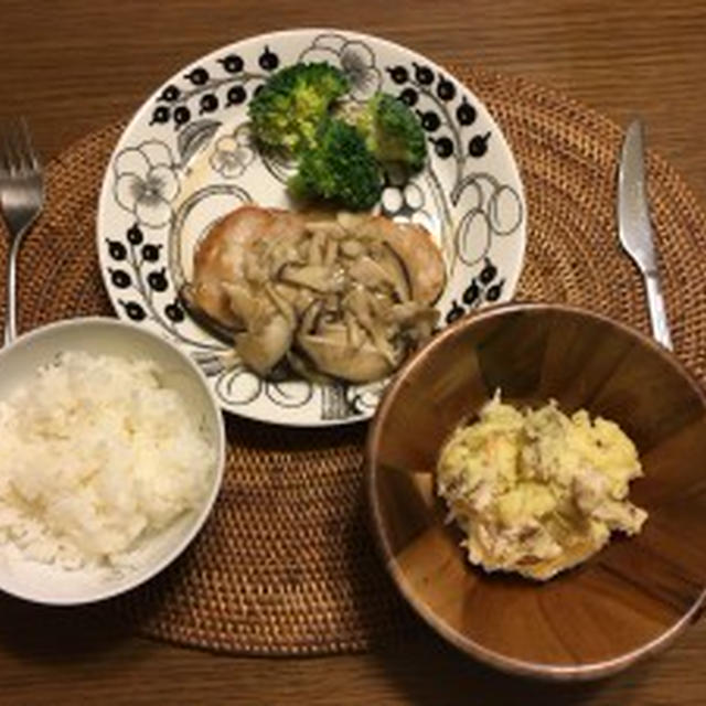 キタアカリと鶏のささみで美味しいポテトサラダ