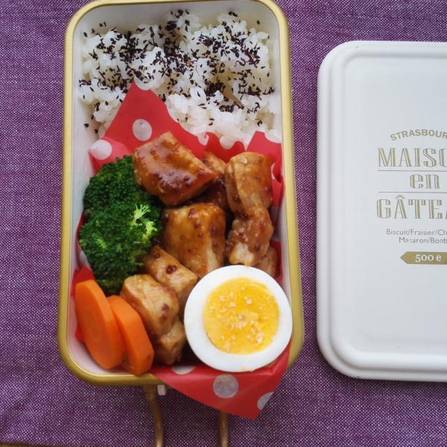 豚のマスタードはちみつ＆醤油ソテーのお弁当