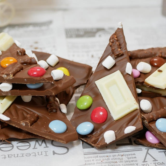 板チョコで作るチョコバーク【量産簡単チョコスイーツ】
