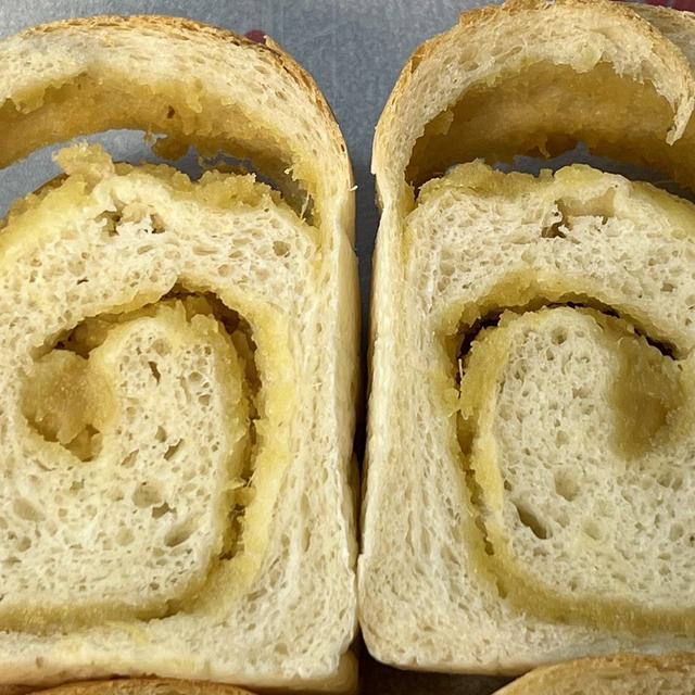 【レシピ】余った焼きいもで!!うずまき焼き芋食パン