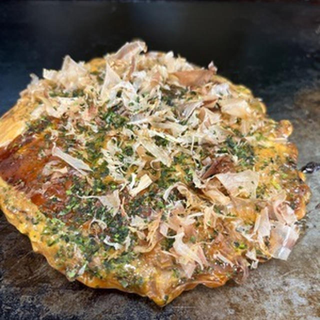 近場ドライブの後でお好み焼き