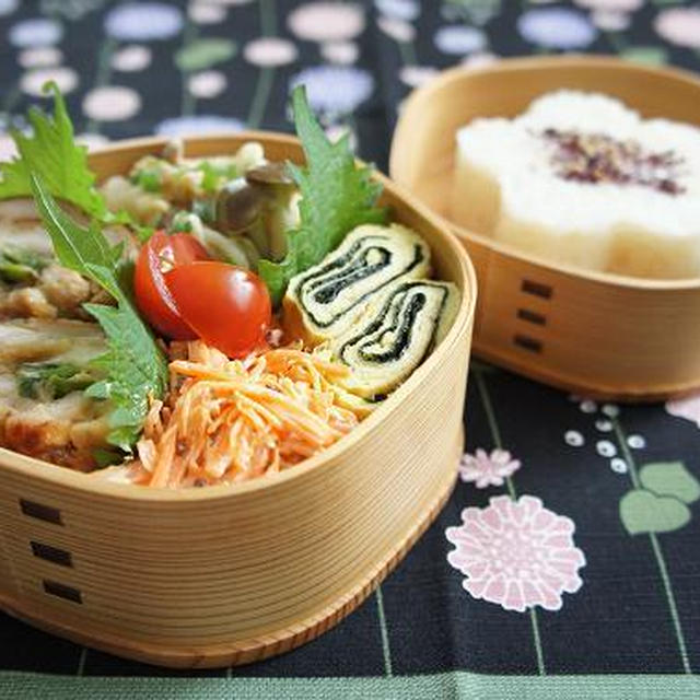 お弁当×鶏肉のねぎ巻き揚げ