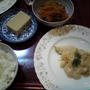 タラのムニエルｘせんぎりの煮物ｘ高野豆腐　de 夕食
