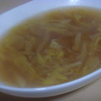 蒸し白菜のトロトロスープ