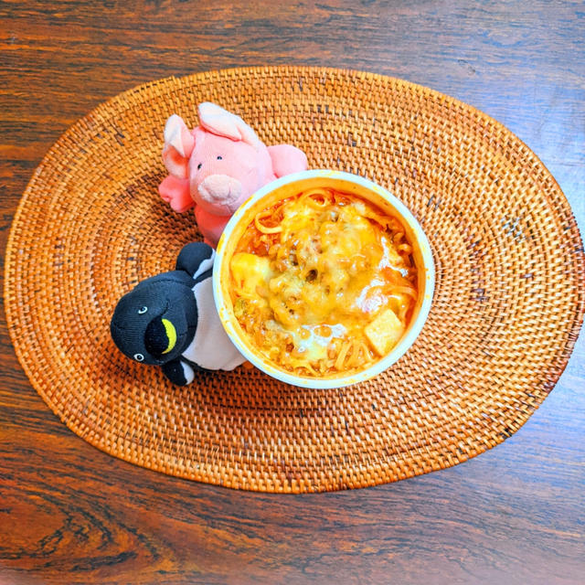 蒙古タンメン中本アレンジ（納豆チーズ）