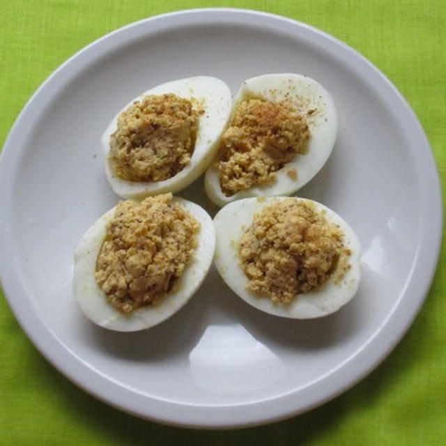 ＜イギリス料理・レシピ＞ ゴマみそ卵【Miso and Sesame Eggs】