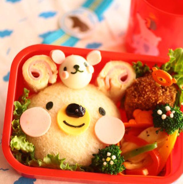 ランチパック風しろくまちゃんサンド弁当（長っ）　