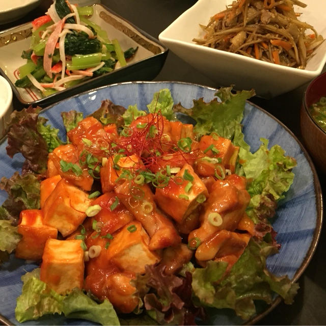 【昨日の晩ごはん☆ヤンニョムチキン！】