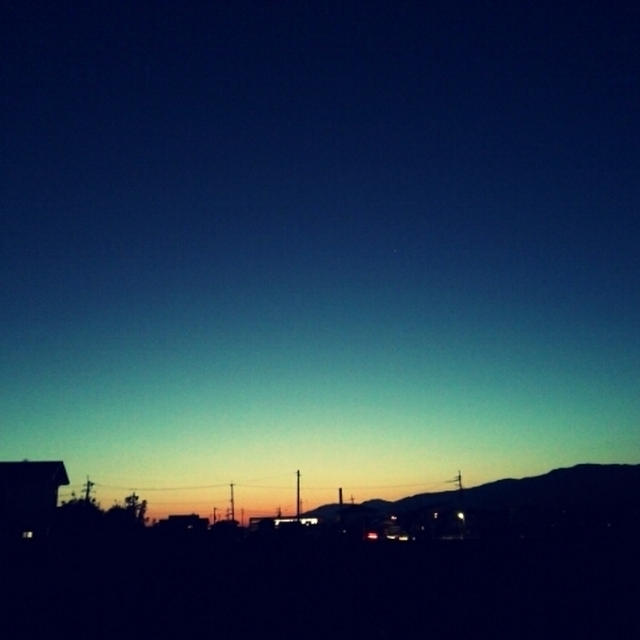 皆既月食と綺麗すぎる夕焼け♪そして母の味(#^.^#)♪