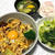ビビンバ丼と決意の味噌汁。かぼちゃとサツマイモが好きじゃないけど