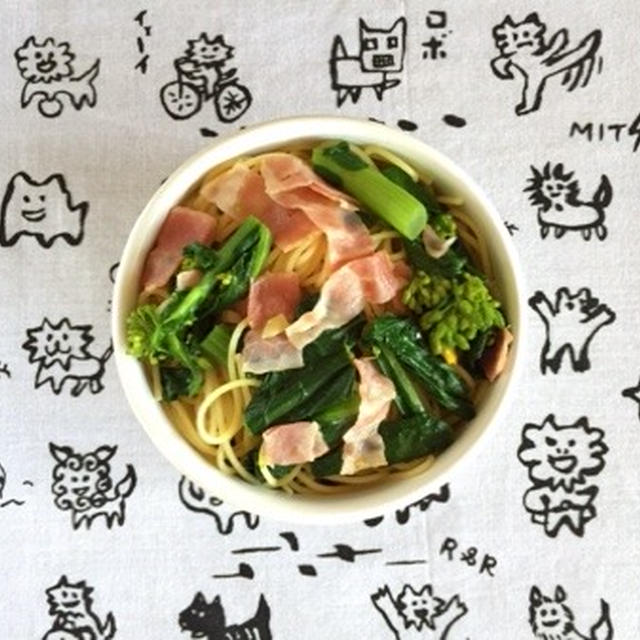 ベーコンとあすっこのペペロンチーノ弁当