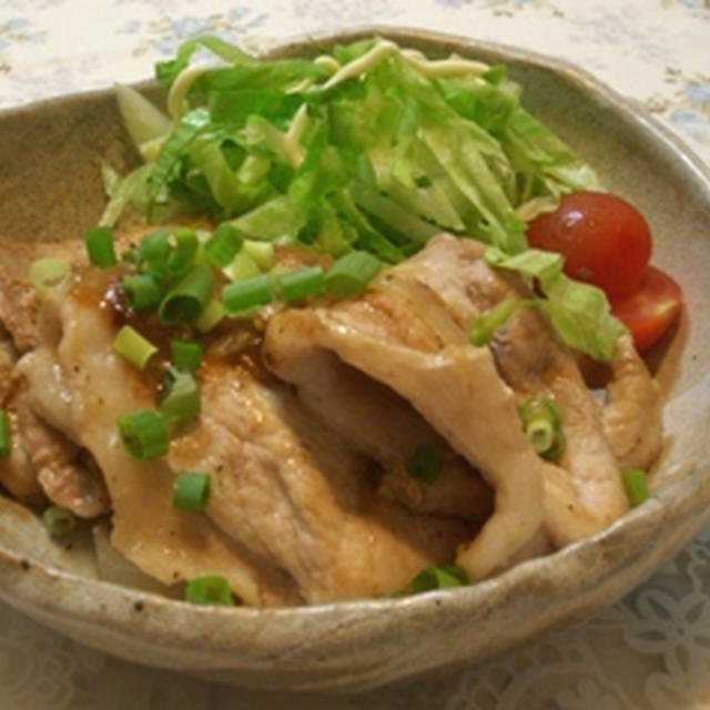 生姜をたっぷりきかせて♪豚の塩ダレ焼き★