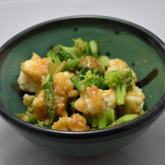Side Dish: Miso dressing with cooked vegetables