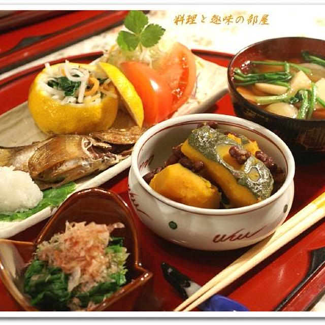 我が家の《冬至料理》のご紹介です。