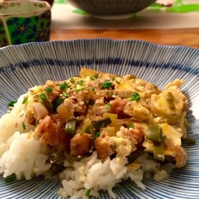 大豆ミートで親子丼もどき☆SOJA meat