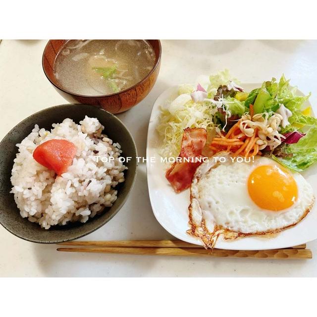 本日の朝ごはん。