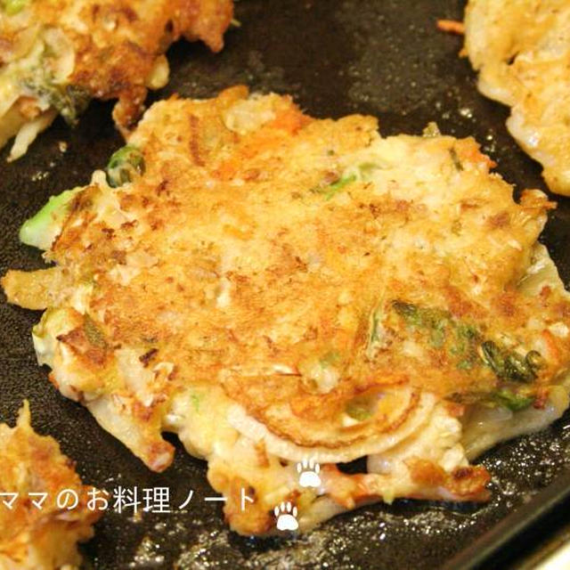 玉ねぎいっぱいキムチお焼き