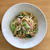 ハムと青梗菜の豆乳クリームパスタ × チリの安旨白