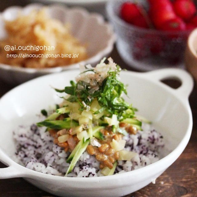 【朝ごはんレシピ】納豆嫌いでも食べれた納豆ご飯♡#納豆 #丼 #朝ごはん #納豆ご飯 #和食
