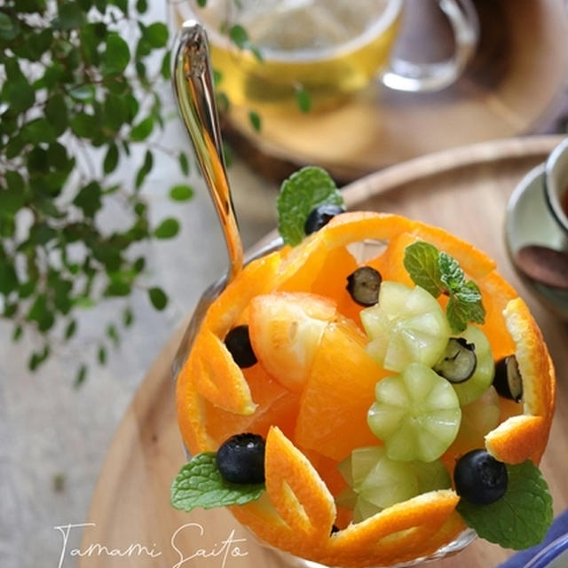 クレソンと野菜のっけどんとデコポン