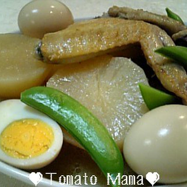 手羽先大根煮と土鍋で炊込みごはん
